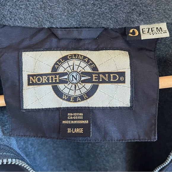 Harley Davidson University North end bomber fleece zip up jacket Size 3X - Picture 4 of 6